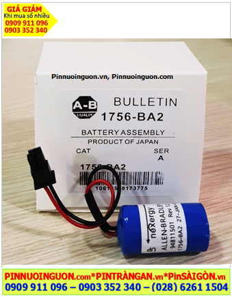 Allen Bradley 1756-BA2; Pin nuôi nguồn Allen Bradley AB 1756-BA2 lithium 3v chính hãng _Made in Japan